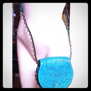 SOLD!!!! Rebecca Minkoff turquoise mini skylar